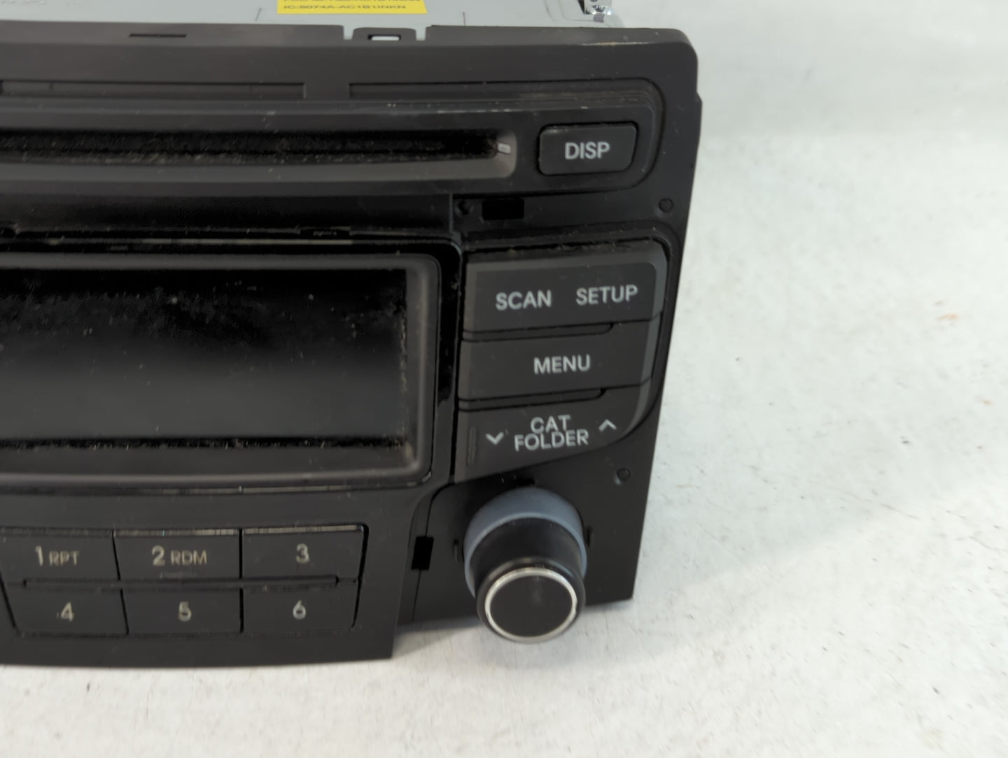 2012-2015 Hyundai Sonata Radio AM FM Cd Player Receiver Replacement P/N:96170-3Q0004X Fits Fits 2012 2013 2014 2015 OEM Used