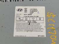 2013-2014 Hyundai Sonata Radio AM FM Cd Player Receiver Replacement P/N:96170-3Q0004X Fits Fits 2013 2014 OEM Used Auto Part