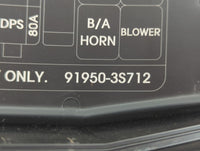 2011-2014 Hyundai Sonata Fusebox Fuse Box Panel Relay Module P/N:91950-3S712 Fits Fits 2011 2012 2013 2014 OEM Used Auto Par