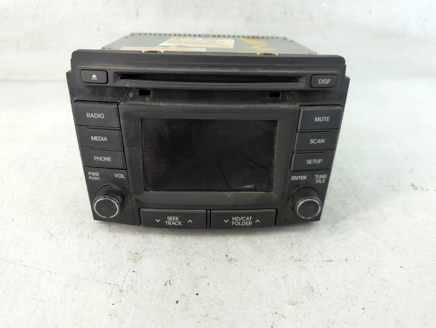2014-2015 Hyundai Sonata Radio AM FM Cd Player Receiver Replacement P/N:96180-3Q8004X Fits Fits 2014 2015 OEM Used Auto Part