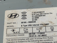 2014-2015 Hyundai Sonata Radio AM FM Cd Player Receiver Replacement P/N:96180-3Q8004X Fits Fits 2014 2015 OEM Used Auto Part