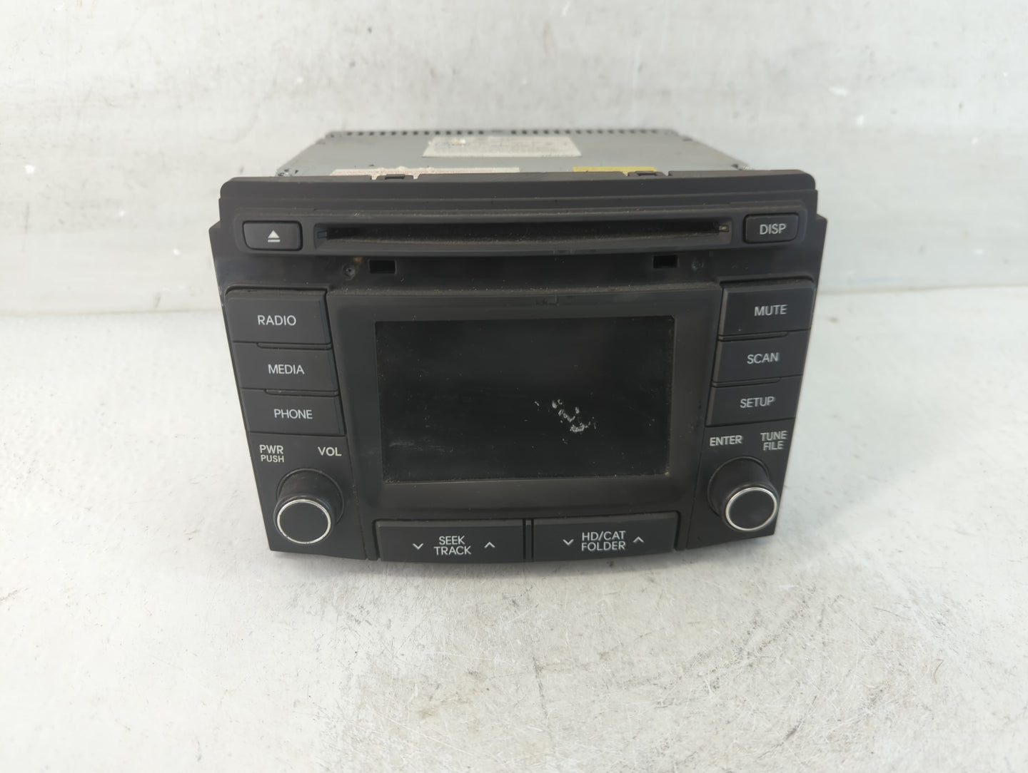 2014-2015 Hyundai Sonata Radio AM FM Cd Player Receiver Replacement P/N:96180-3Q8004X Fits Fits 2014 2015 OEM Used Auto Part