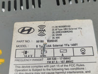 2012-2014 Hyundai Sonata Radio AM FM Cd Player Receiver Replacement P/N:96180-3Q8504X Fits Fits 2012 2013 2014 OEM Used Auto