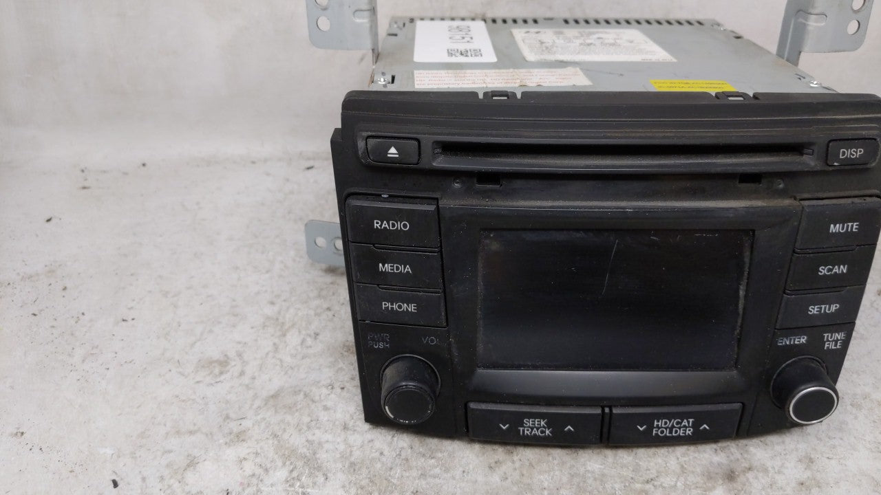 2014-2015 Hyundai Sonata Radio AM FM Cd Player Receiver Replacement P/N:96180-3Q8004X Fits Fits 2014 2015 OEM Used Auto Part