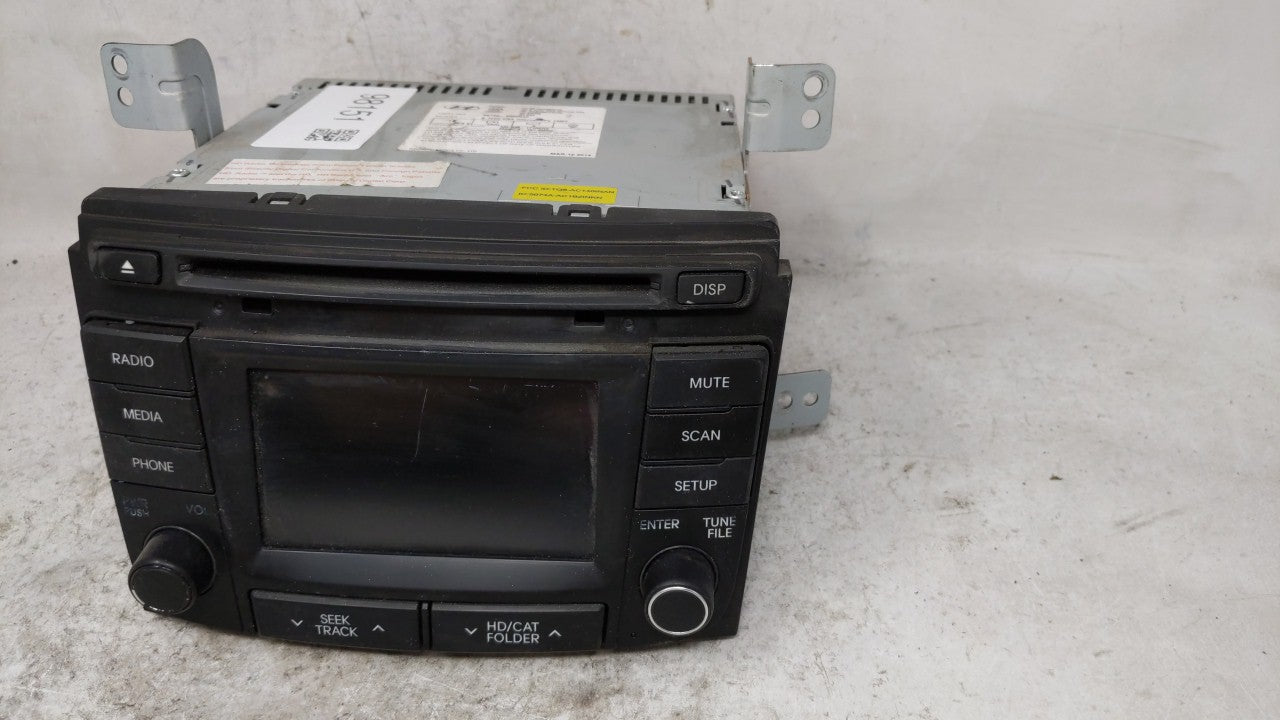 2014-2015 Hyundai Sonata Radio AM FM Cd Player Receiver Replacement P/N:96180-3Q8004X Fits Fits 2014 2015 OEM Used Auto Part