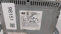 2014-2015 Hyundai Sonata Radio AM FM Cd Player Receiver Replacement P/N:96180-3Q8004X Fits Fits 2014 2015 OEM Used Auto Part