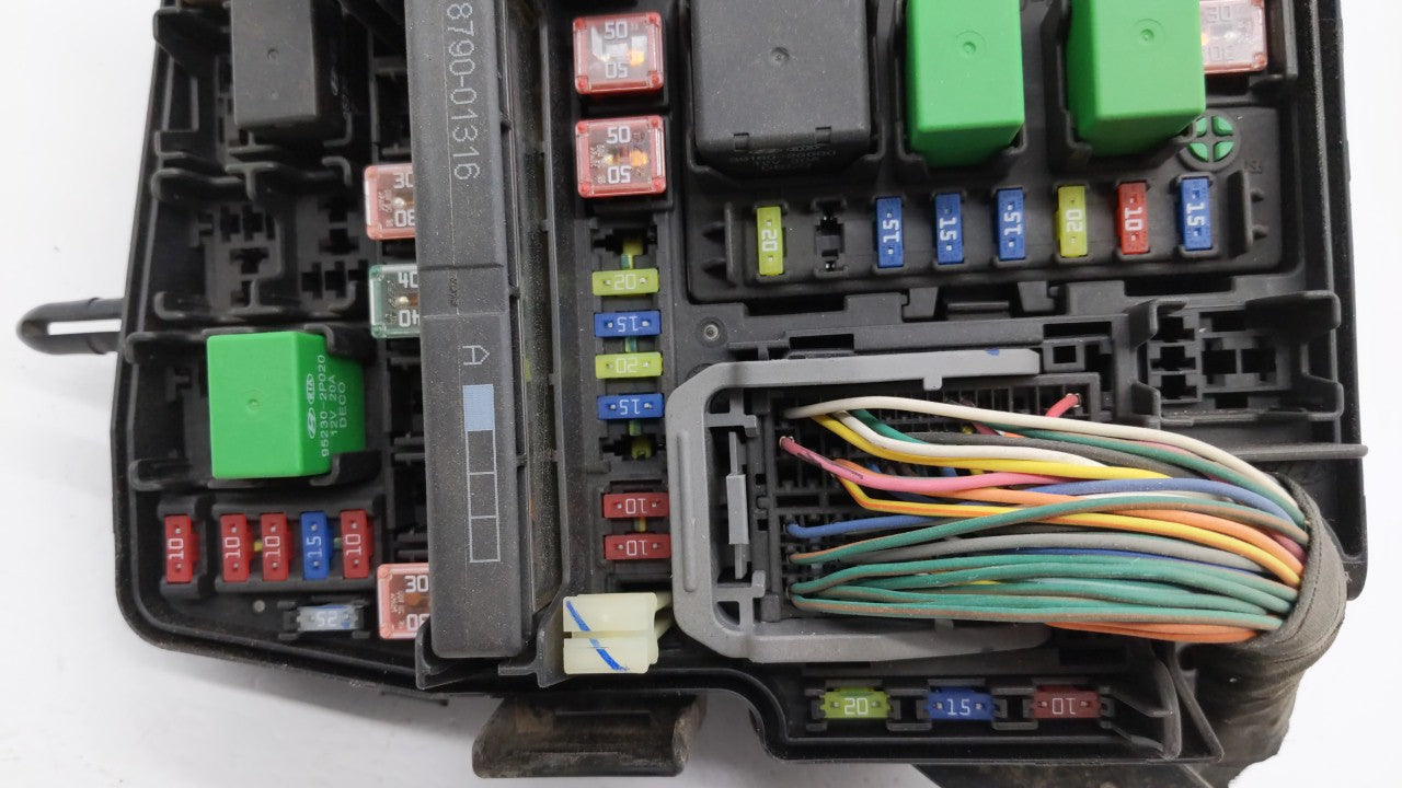 2014 Hyundai Sonata Fusebox Fuse Box Panel Relay Module P/N:91750-3Q070 Fits Fits 2011 2012 2013 OEM Used Auto Parts - Oemus