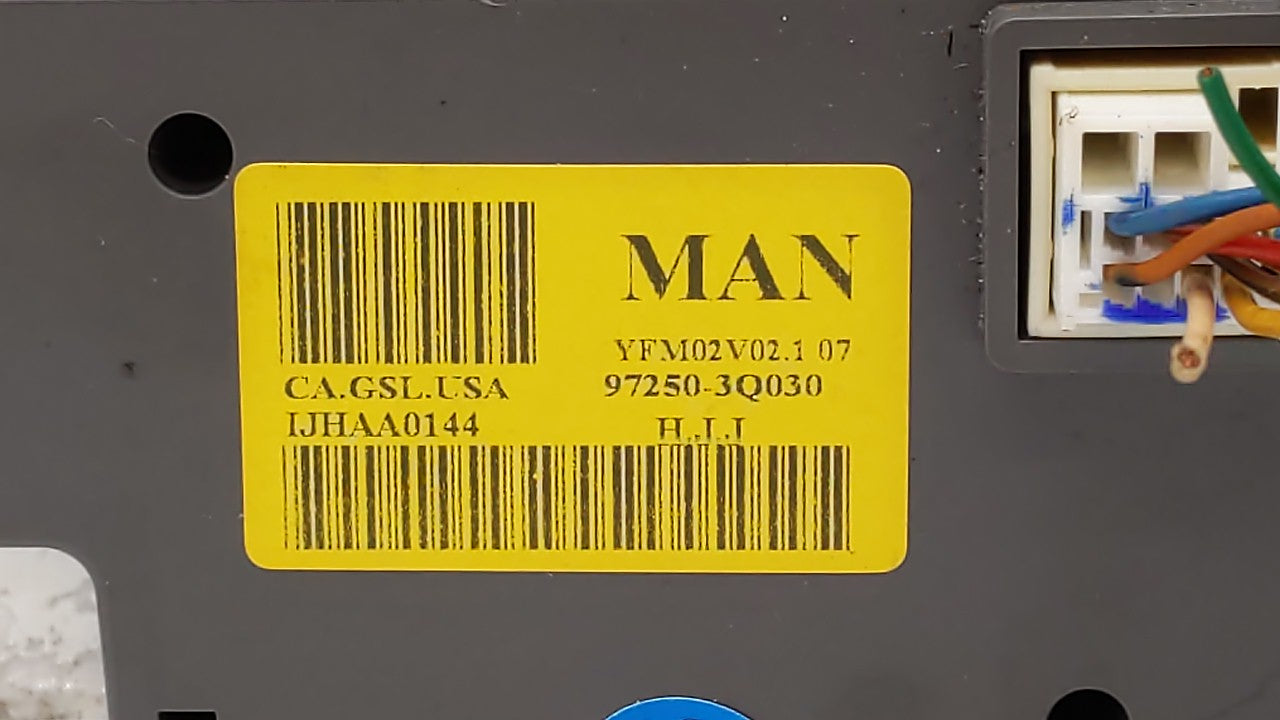 2014 Hyundai Sonata Climate Control Module Temperature AC/Heater Replacement P/N:97250-3Q030 94510-3Q010 Fits OEM Used Auto 