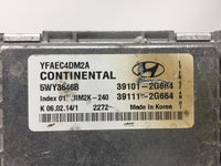 2014 Hyundai Sonata PCM Engine Control Computer ECU ECM PCU OEM P/N:AT 2.4L 39111-2G664 Fits Fits 2011 2012 2013 OEM Used Au