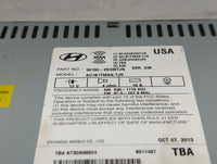 2014-2015 Hyundai Tucson Radio AM FM Cd Player Receiver Replacement P/N:961502S330TJN AC1B1TMAN, TJN Fits Fits 2014 2015 OEM