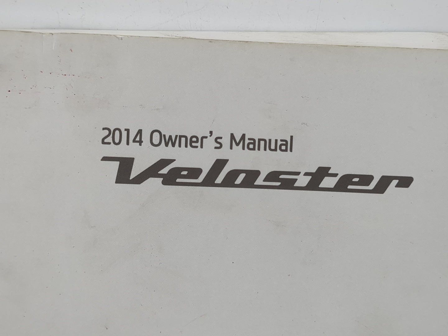 2014 Hyundai Veloster Owners Manual Book Guide P/N:E2V0-EU42D OEM Used Auto Parts - Oemusedautoparts1.com