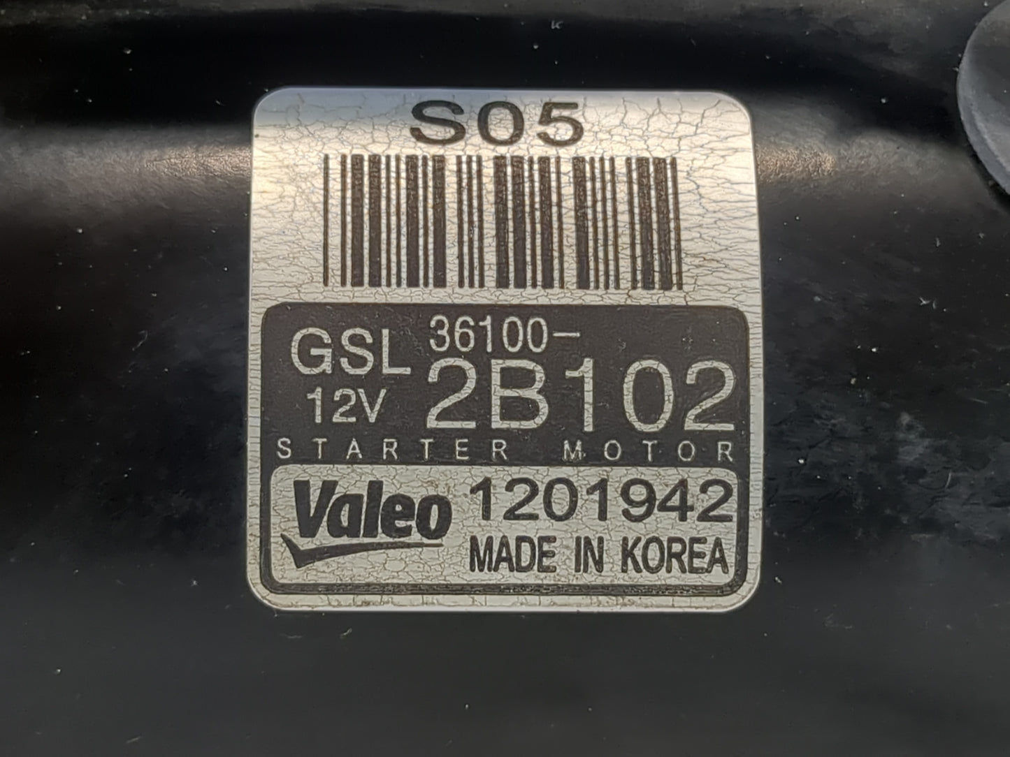 2013-2017 Hyundai Veloster Car Starter Motor Solenoid OEM P/N:36100-2B102 Fits Fits 2012 2013 2014 2015 2016 2017 OEM Used A