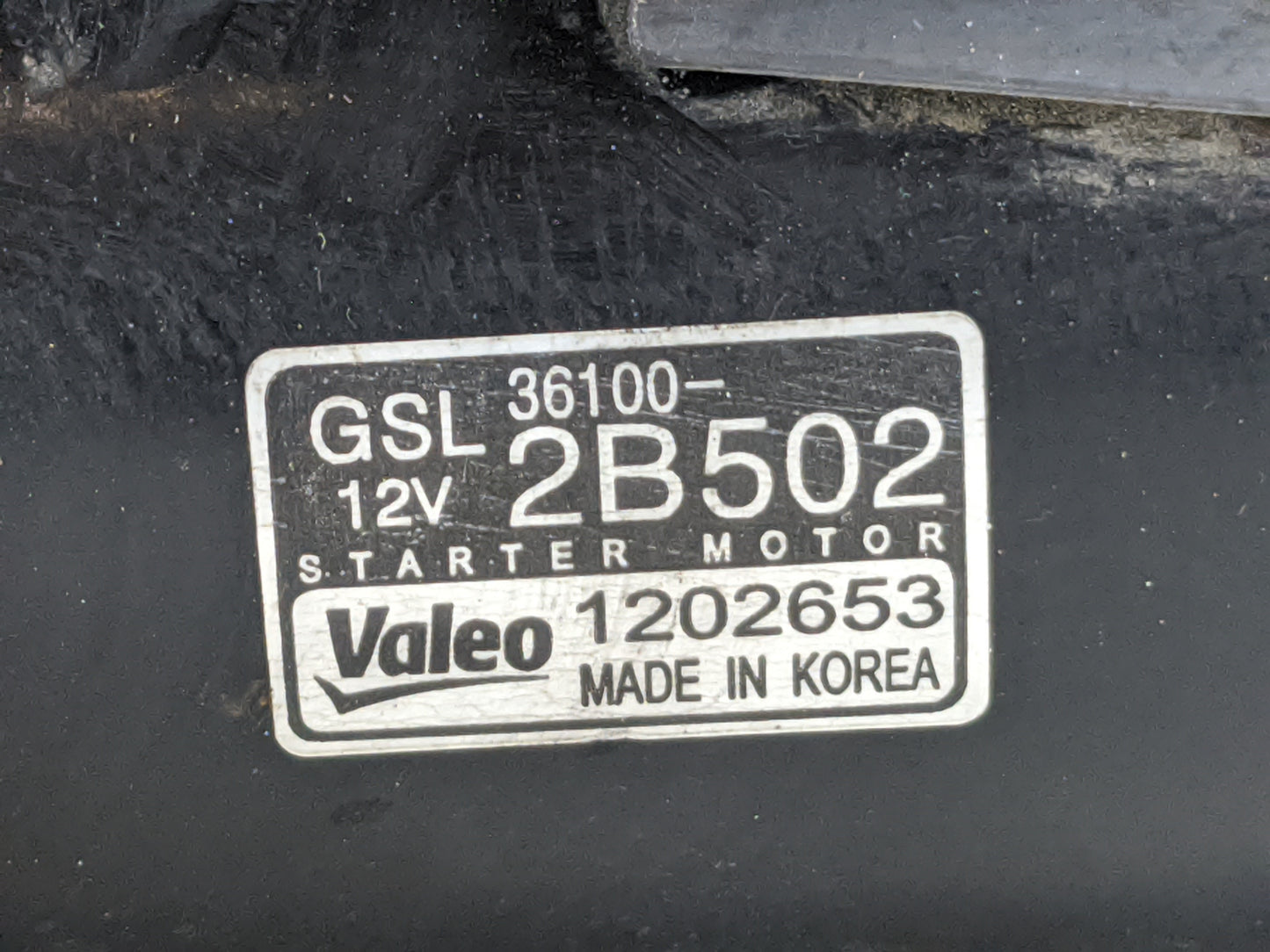 2012-2020 Hyundai Veloster Car Starter Motor Solenoid OEM P/N:36100-2B502 Fits OEM Used Auto Parts - Oemusedautoparts1.com