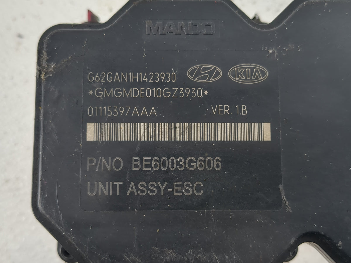 2014 Hyundai Veloster Anti-Lock Brake ABS Pump Module Actuator OEM P/N:BE6003G606 Fits OEM Used Auto Parts - Oemusedautopart