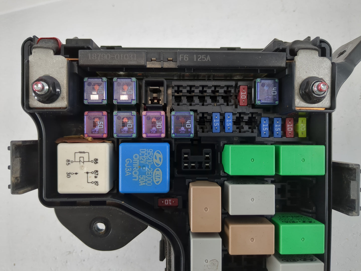 2012-2014 Hyundai Veloster Fusebox Fuse Box Panel Relay Module P/N:91236 2V611 Fits Fits 2012 2013 2014 OEM Used Auto Parts 