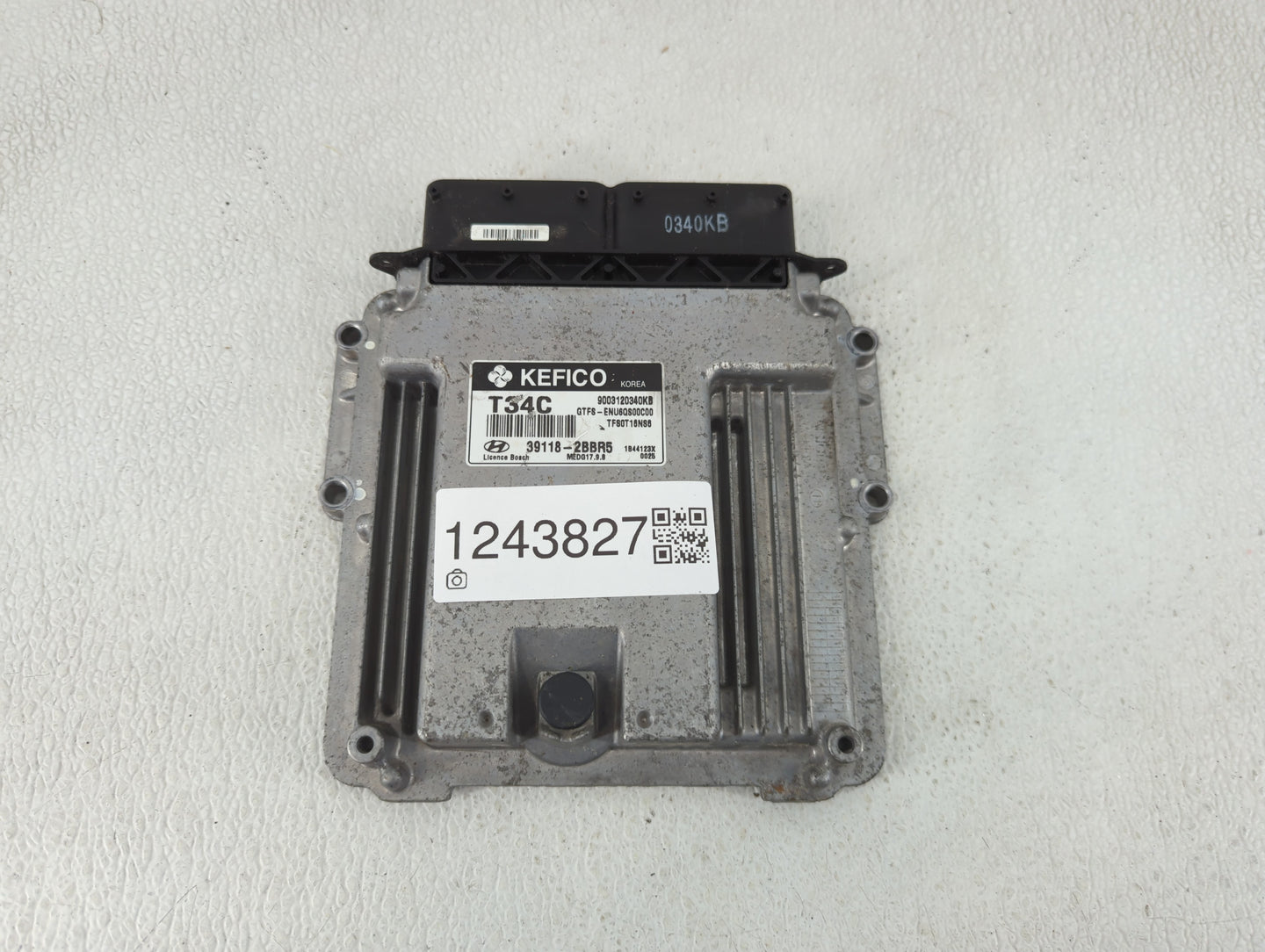 2014 Hyundai Veloster PCM Engine Control Computer ECU ECM PCU OEM P/N:39118-2BBR5 Fits OEM Used Auto Parts - Oemusedautopart