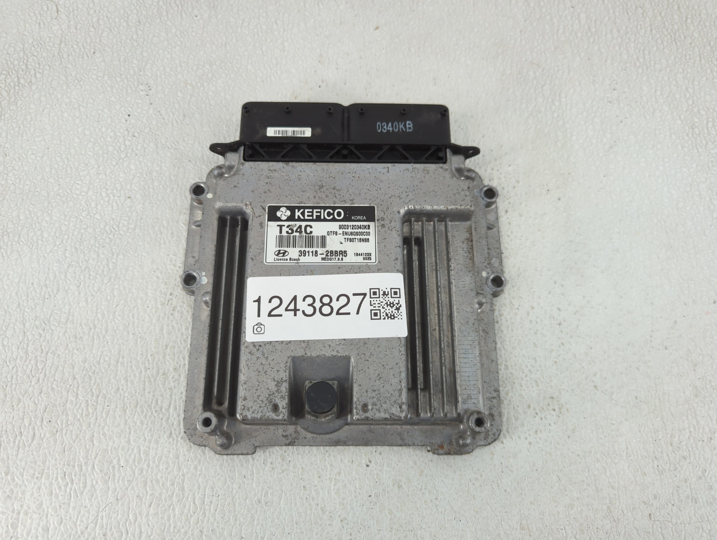 2014 Hyundai Veloster PCM Engine Control Computer ECU ECM PCU OEM P/N:39118-2BBR5 Fits OEM Used Auto Parts - Oemusedautopart