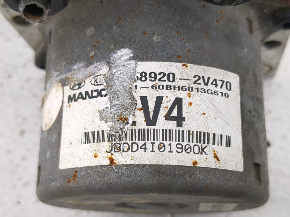2014 Hyundai Veloster Anti-Lock Brake ABS Pump Module Actuator OEM P/N:58920-2V470 BE6003G606 Fits OEM Used Auto Parts - Oem