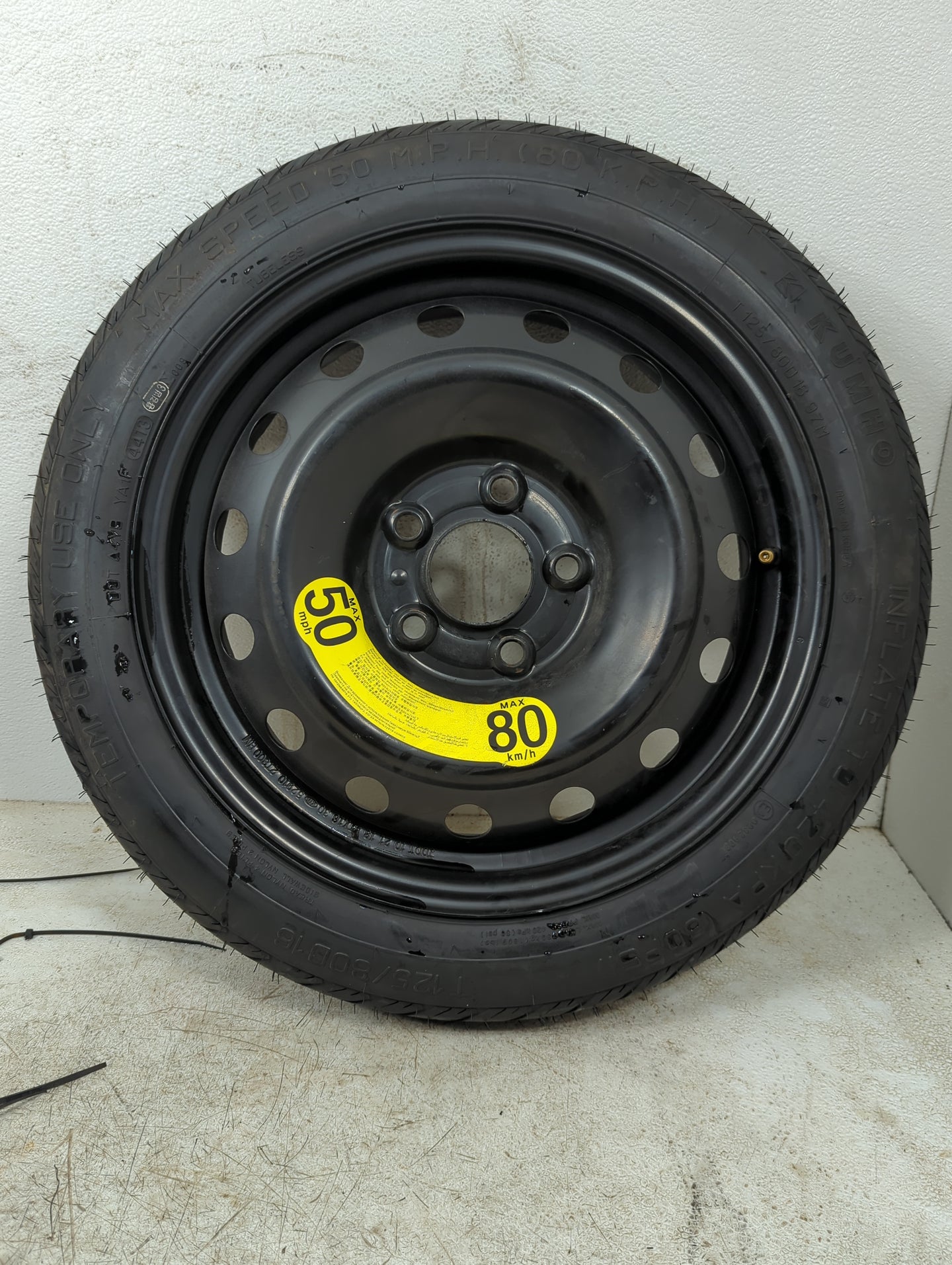 2012-2017 Hyundai Veloster Spare Donut Tire Wheel Rim Oem 1356518 - Oemusedautoparts1.com