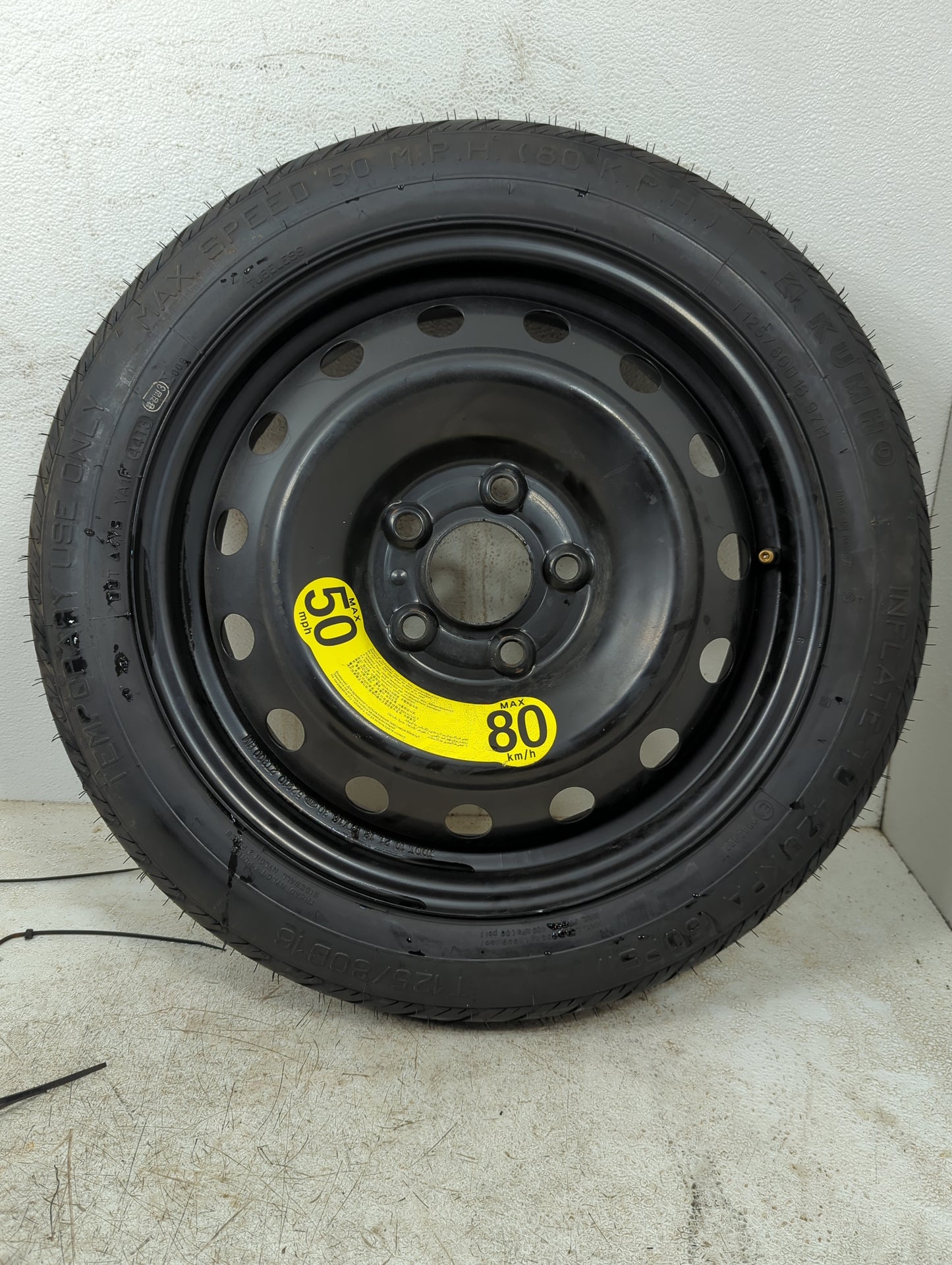 2012-2017 Hyundai Veloster Spare Donut Tire Wheel Rim Oem 1356518 - Oemusedautoparts1.com