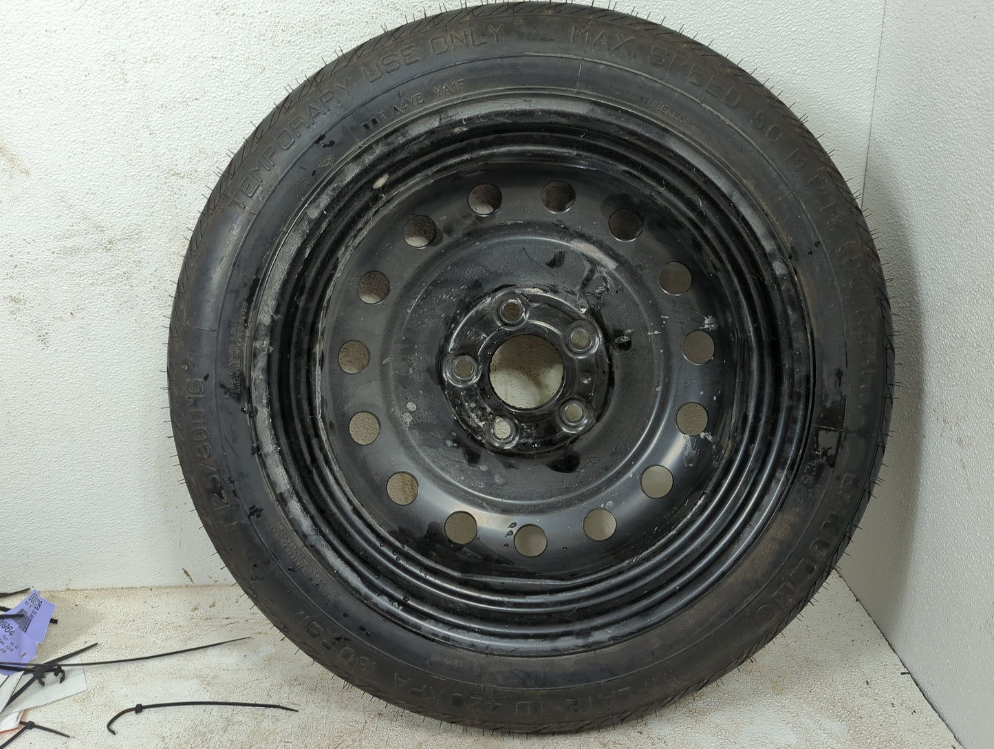 2012-2017 Hyundai Veloster Spare Donut Tire Wheel Rim Oem 1356518 - Oemusedautoparts1.com