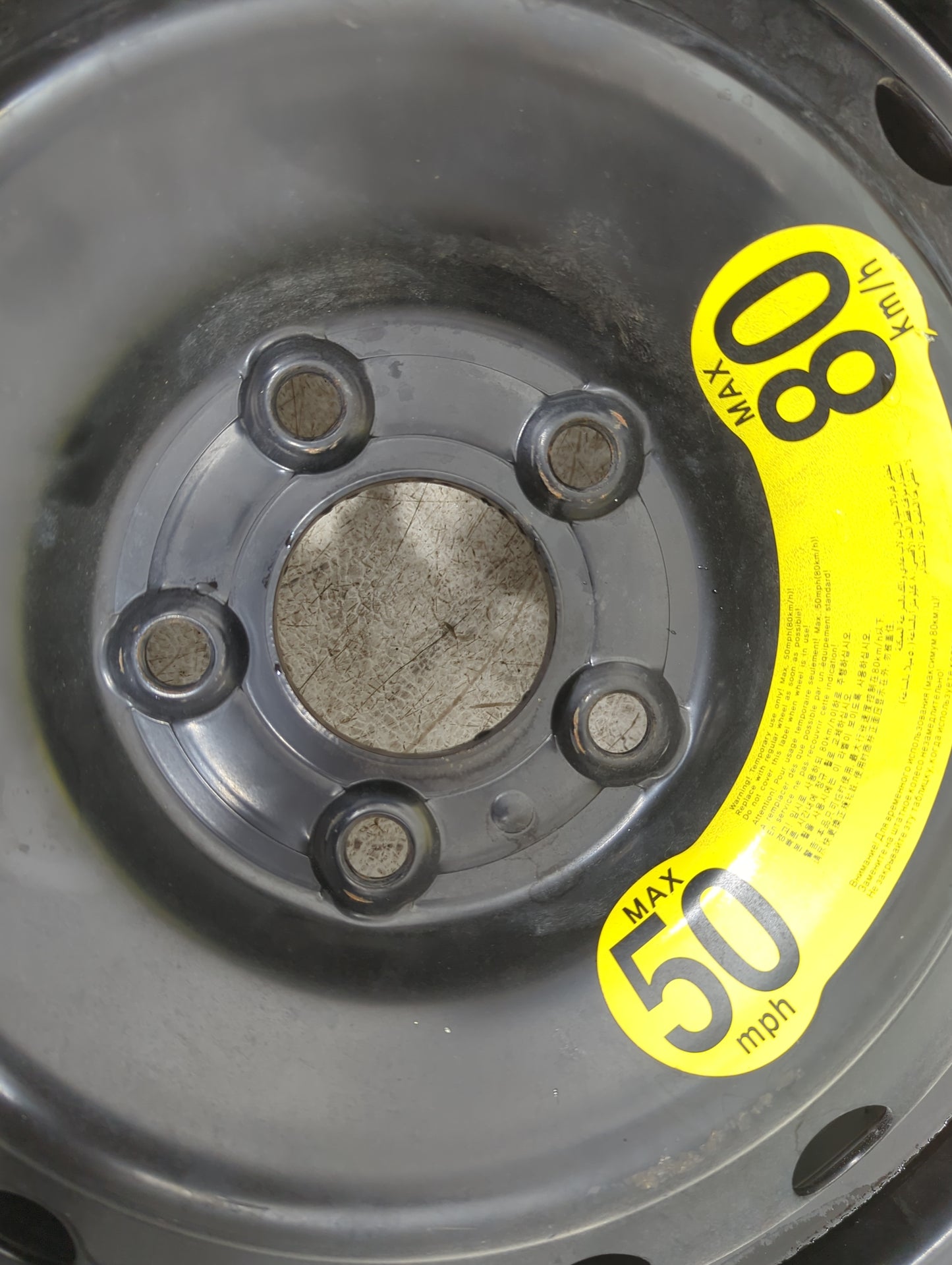 2012-2017 Hyundai Veloster Spare Donut Tire Wheel Rim Oem 1356518 - Oemusedautoparts1.com