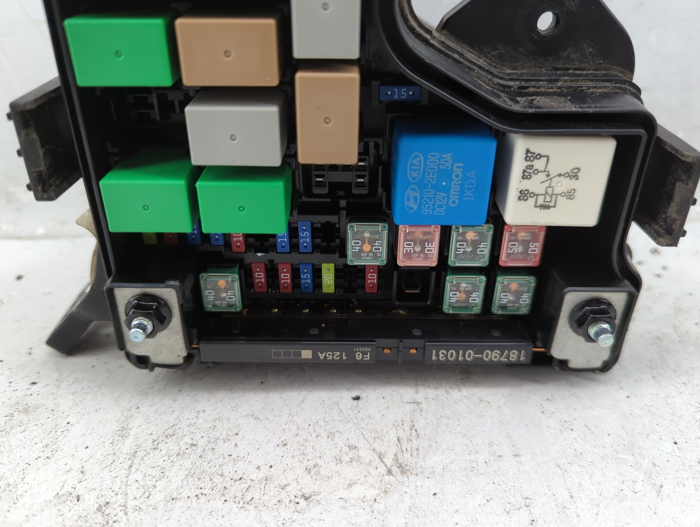 2012-2014 Hyundai Veloster Fusebox Fuse Box Panel Relay Module P/N:91236 2V017 Fits Fits 2012 2013 2014 OEM Used Auto Parts 