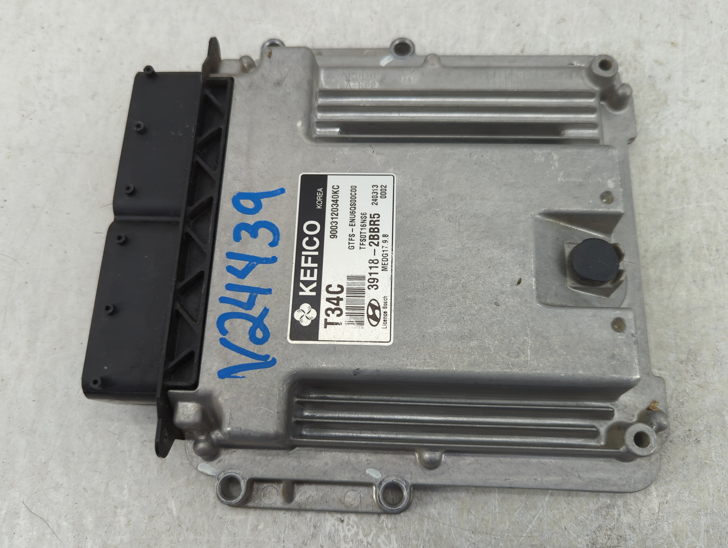 2014 Hyundai Veloster PCM Engine Control Computer ECU ECM PCU OEM P/N:39118-2BBR5 9003120340KC, TF50T16NS6, MEDG17.9.8 Fits 