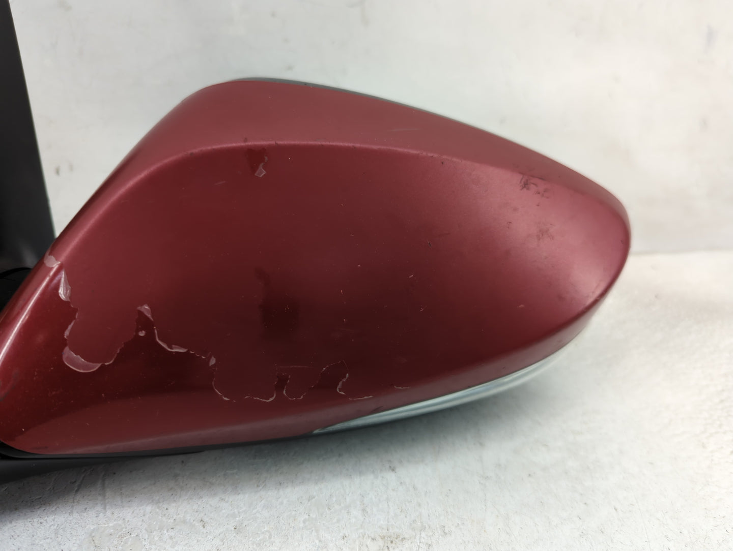 2014-2017 Hyundai Veloster Driver Left Side View Power Door Mirror Red - Oemusedautoparts1.com