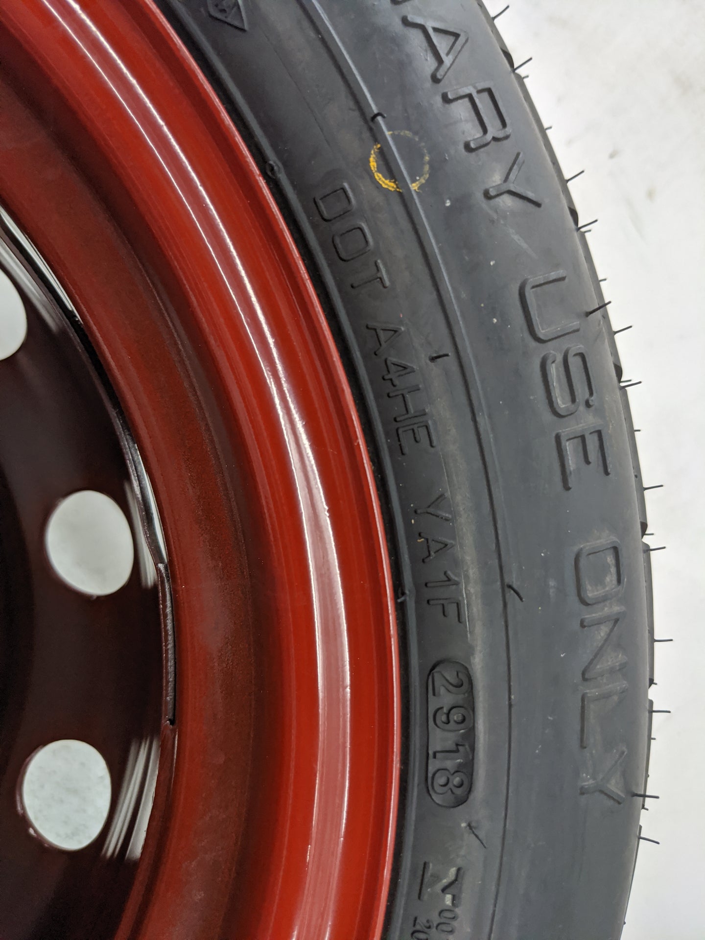 2012-2017 Hyundai Veloster Spare Donut Tire Wheel Rim Oem - Oemusedautoparts1.com