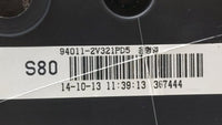 2012-2015 Hyundai Veloster Instrument Cluster Speedometer Gauges P/N:94011-2V321 94001-2V321RDR Fits Fits 2012 2013 2014 201