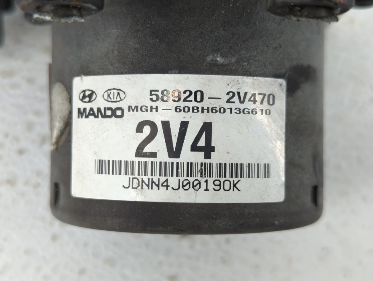 2014 Hyundai Veloster Anti-Lock Brake ABS Pump Module Actuator OEM P/N:58920-2V470 Fits OEM Used Auto Parts - Oemusedautopar
