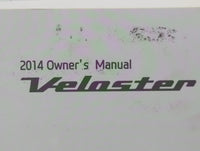 2014 Hyundai Veloster Owners Manual Book Guide OEM Used Auto Parts - Oemusedautoparts1.com