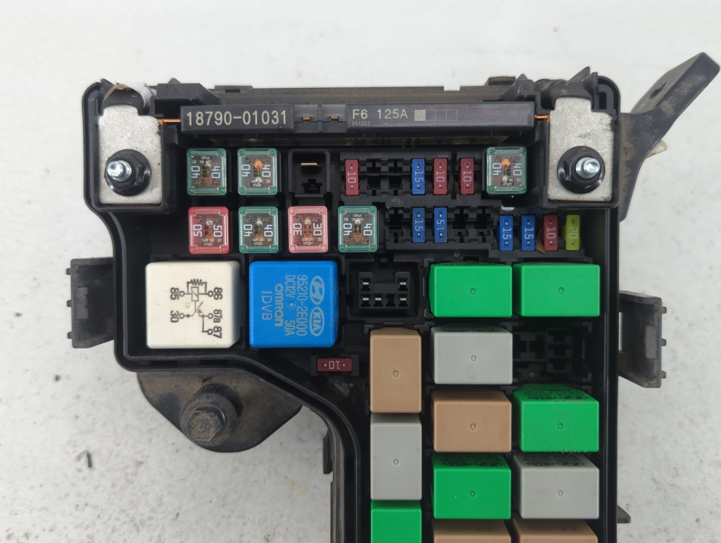 2012-2014 Hyundai Veloster Fusebox Fuse Box Panel Relay Module P/N:91941-2V320 Fits Fits 2012 2013 2014 OEM Used Auto Parts 