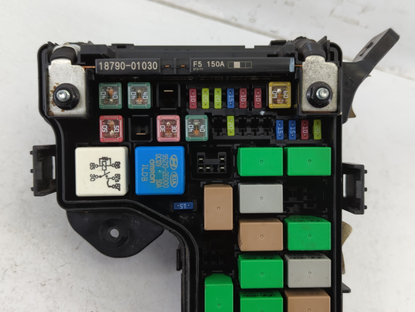 2012-2014 Hyundai Veloster Fusebox Fuse Box Panel Relay Module P/N:91301 2V055 Fits Fits 2012 2013 2014 OEM Used Auto Parts 