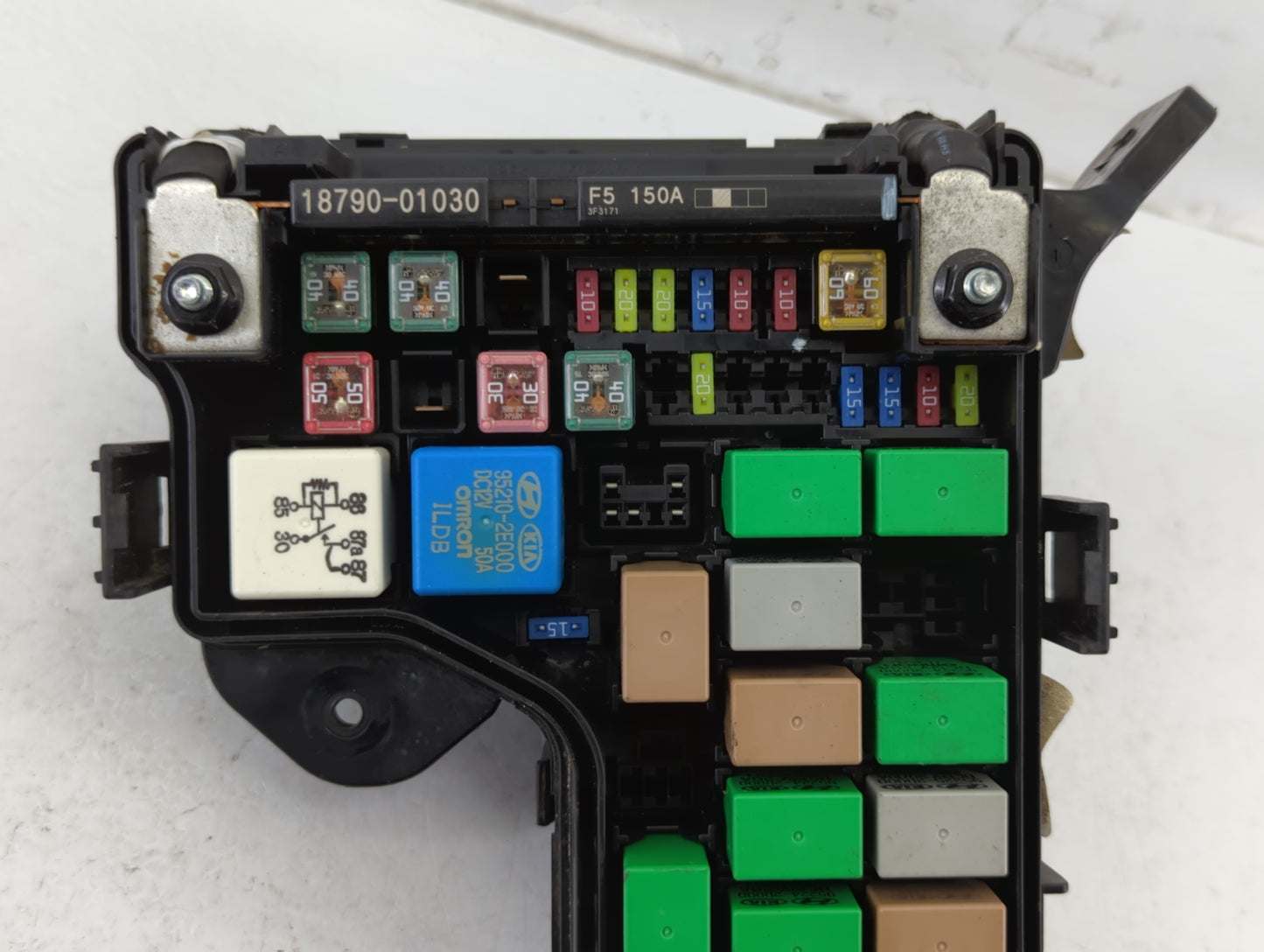 2012-2014 Hyundai Veloster Fusebox Fuse Box Panel Relay Module P/N:91301 2V055 Fits Fits 2012 2013 2014 OEM Used Auto Parts 