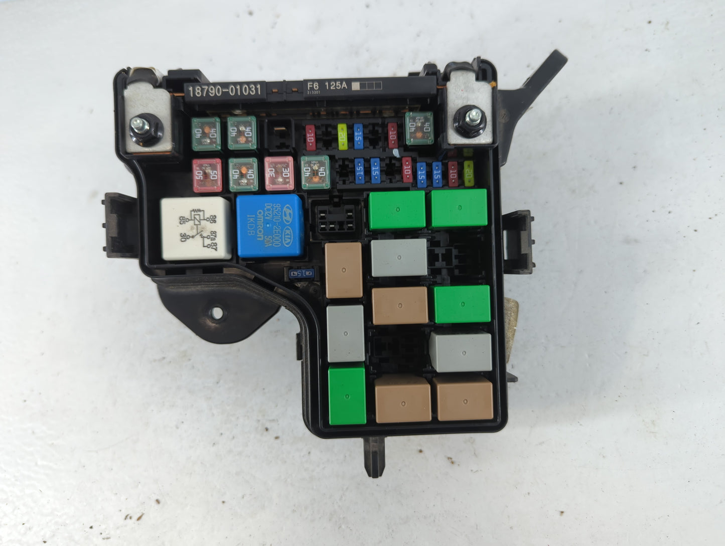 2012-2014 Hyundai Veloster Fusebox Fuse Box Panel Relay Module P/N:91236 2V097 Fits Fits 2012 2013 2014 OEM Used Auto Parts 