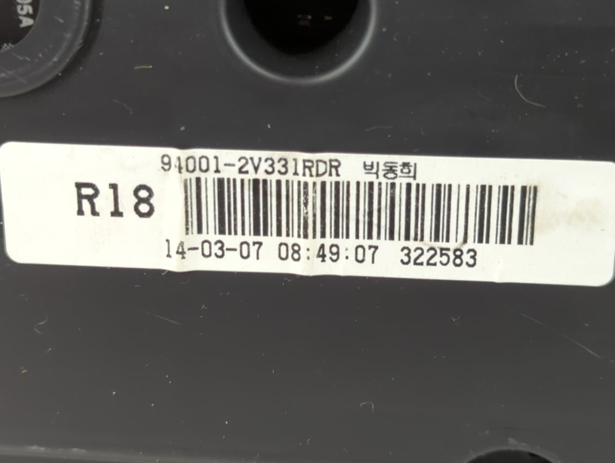 2012-2015 Hyundai Veloster Instrument Cluster Speedometer Gauges P/N:94001-2V331 Miles:91K Fits Fits 2012 2013 2014 2015 OEM
