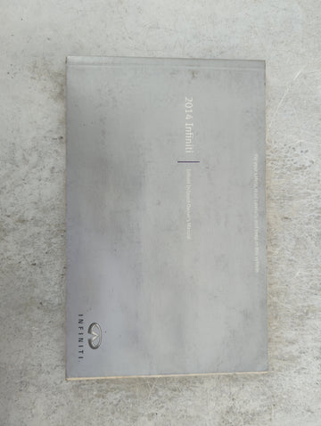 2014 Infiniti G35 Owners Manual Book Guide P/N:N14E 0V37U0 OEM Used Auto Parts - Oemusedautoparts1.com