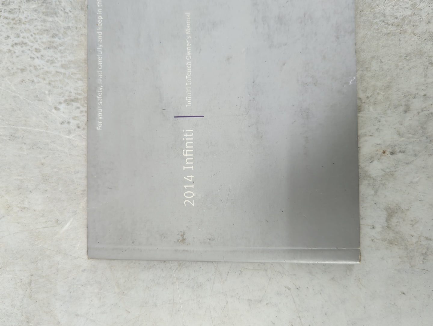 2014 Infiniti G35 Owners Manual Book Guide P/N:N14E 0V37U0 OEM Used Auto Parts - Oemusedautoparts1.com