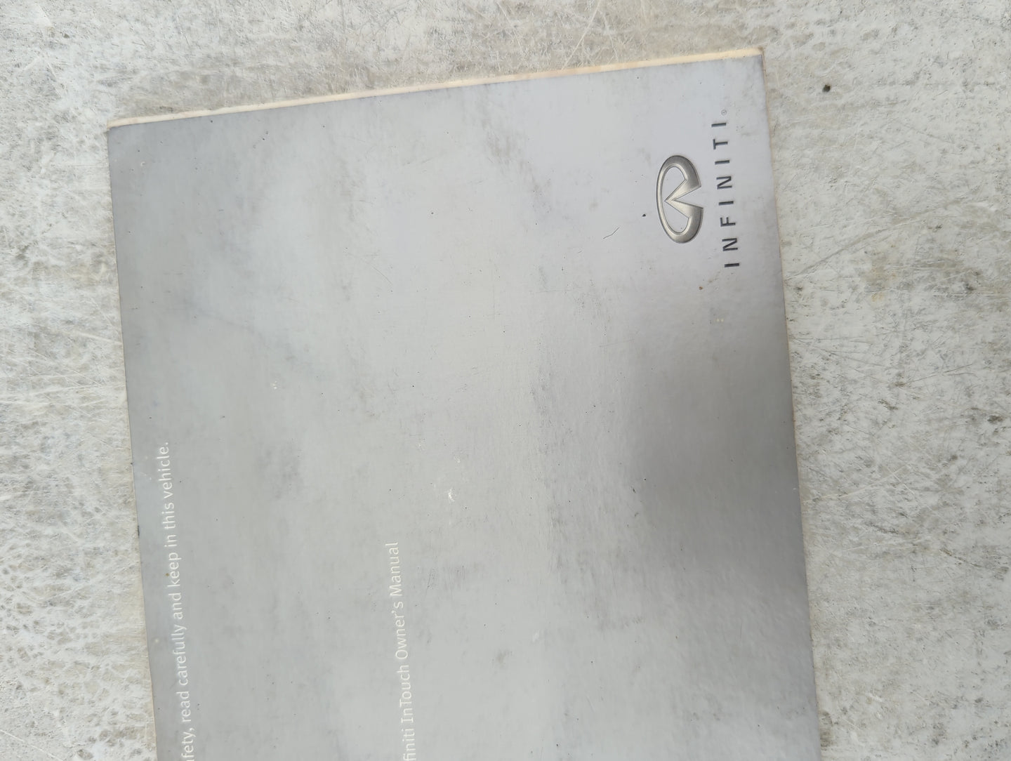2014 Infiniti G35 Owners Manual Book Guide P/N:N14E 0V37U0 OEM Used Auto Parts - Oemusedautoparts1.com