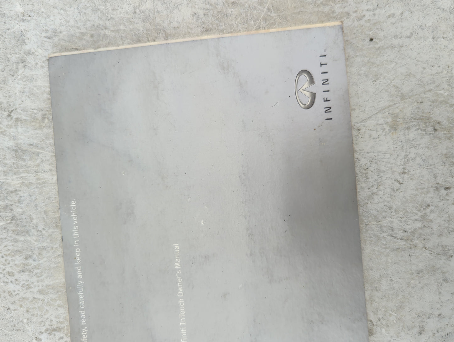2014 Infiniti G35 Owners Manual Book Guide P/N:N14E 0V37U0 OEM Used Auto Parts - Oemusedautoparts1.com