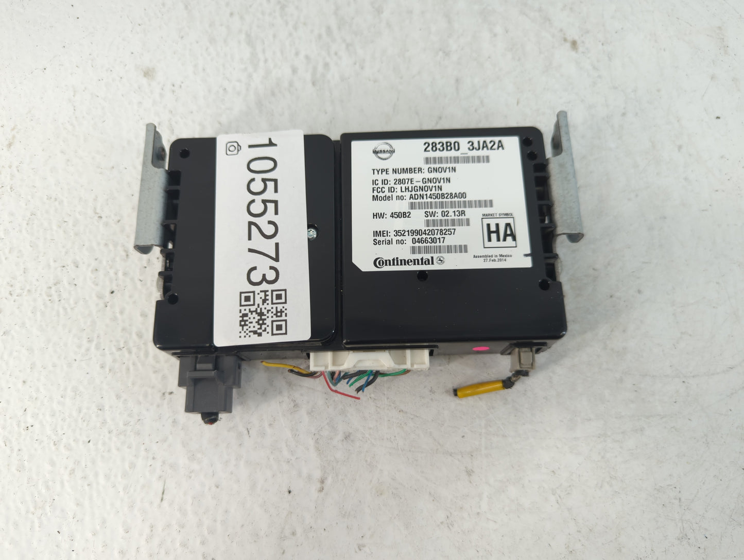 2014-2019 Infiniti Q50 Telematics Control Module 283b0 3ja2a - Oemusedautoparts1.com