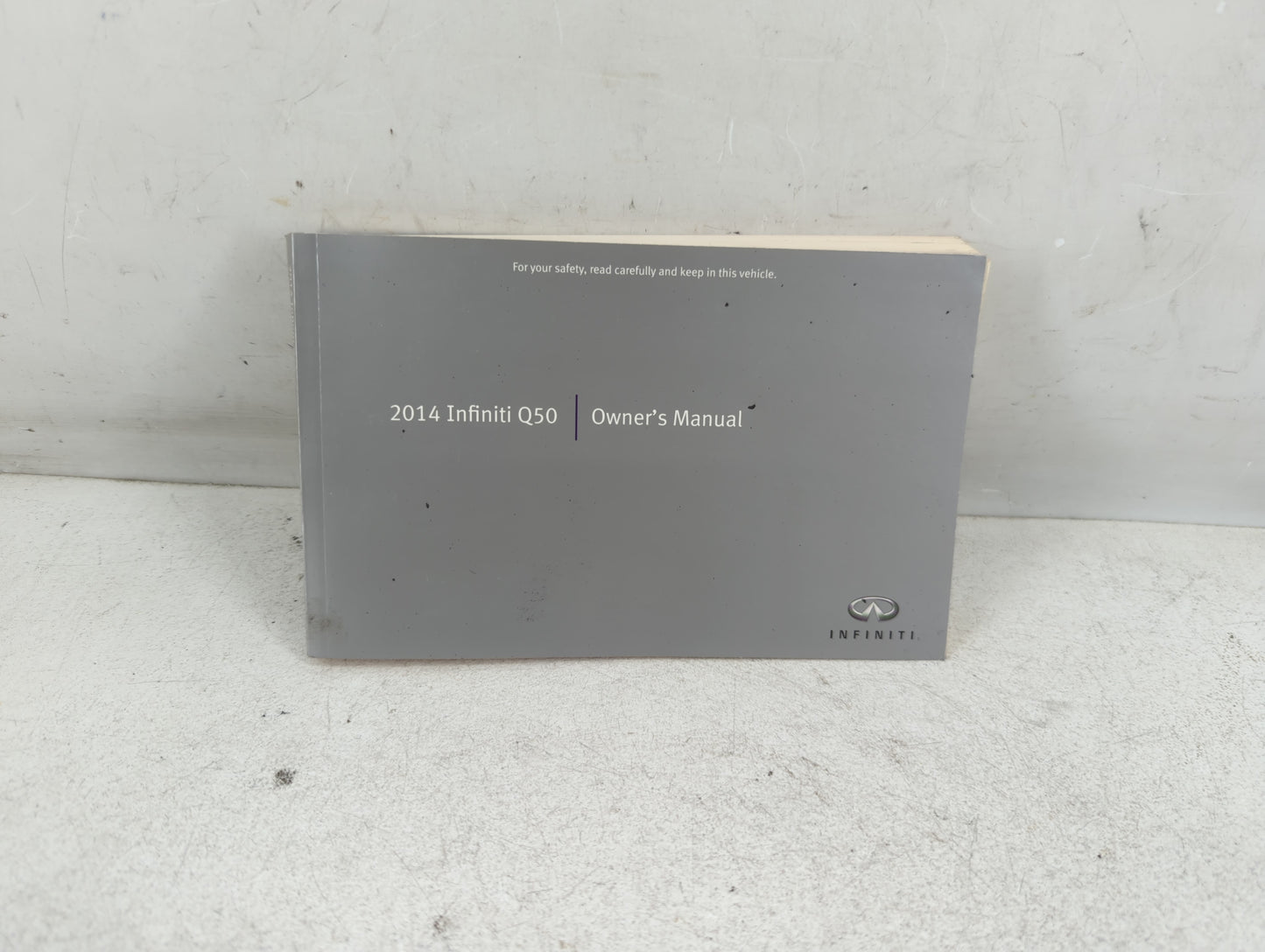 2014 Infiniti Q50 Owners Manual Book Guide P/N:0M14E 0V37U0 OEM Used Auto Parts - Oemusedautoparts1.com