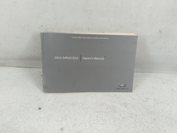2014 Infiniti Q50 Owners Manual Book Guide P/N:0M14E 0V37U0 OEM Used Auto Parts - Oemusedautoparts1.com