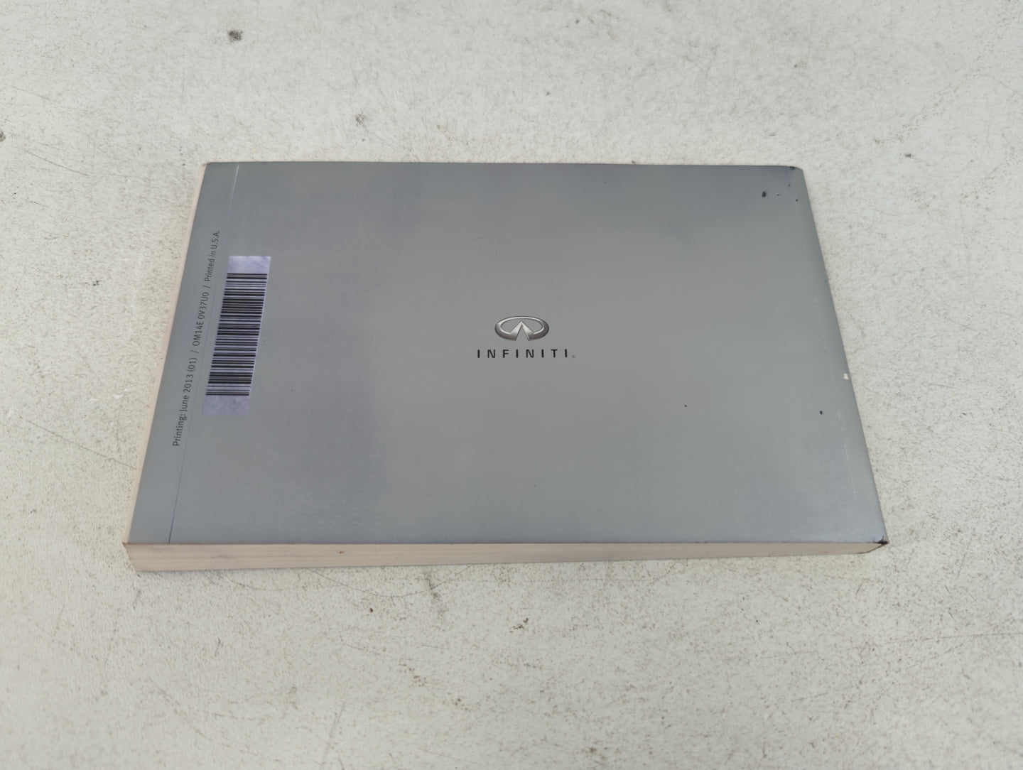 2014 Infiniti Q50 Owners Manual Book Guide P/N:0M14E 0V37U0 OEM Used Auto Parts - Oemusedautoparts1.com