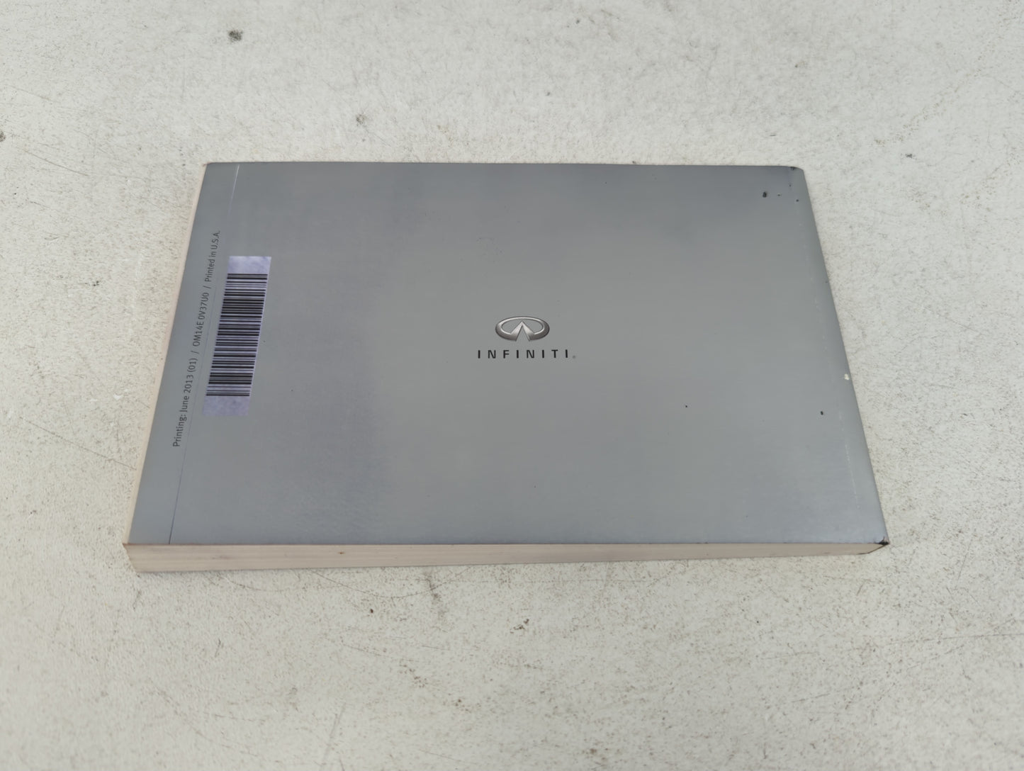 2014 Infiniti Q50 Owners Manual Book Guide P/N:0M14E 0V37U0 OEM Used Auto Parts - Oemusedautoparts1.com