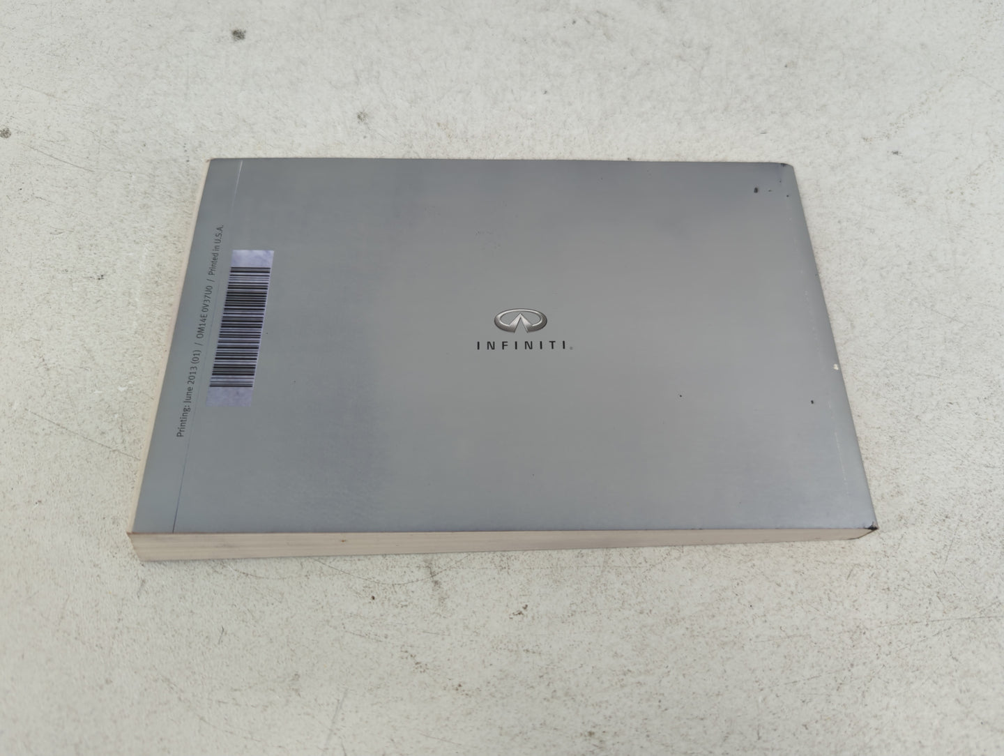 2014 Infiniti Q50 Owners Manual Book Guide P/N:0M14E 0V37U0 OEM Used Auto Parts - Oemusedautoparts1.com