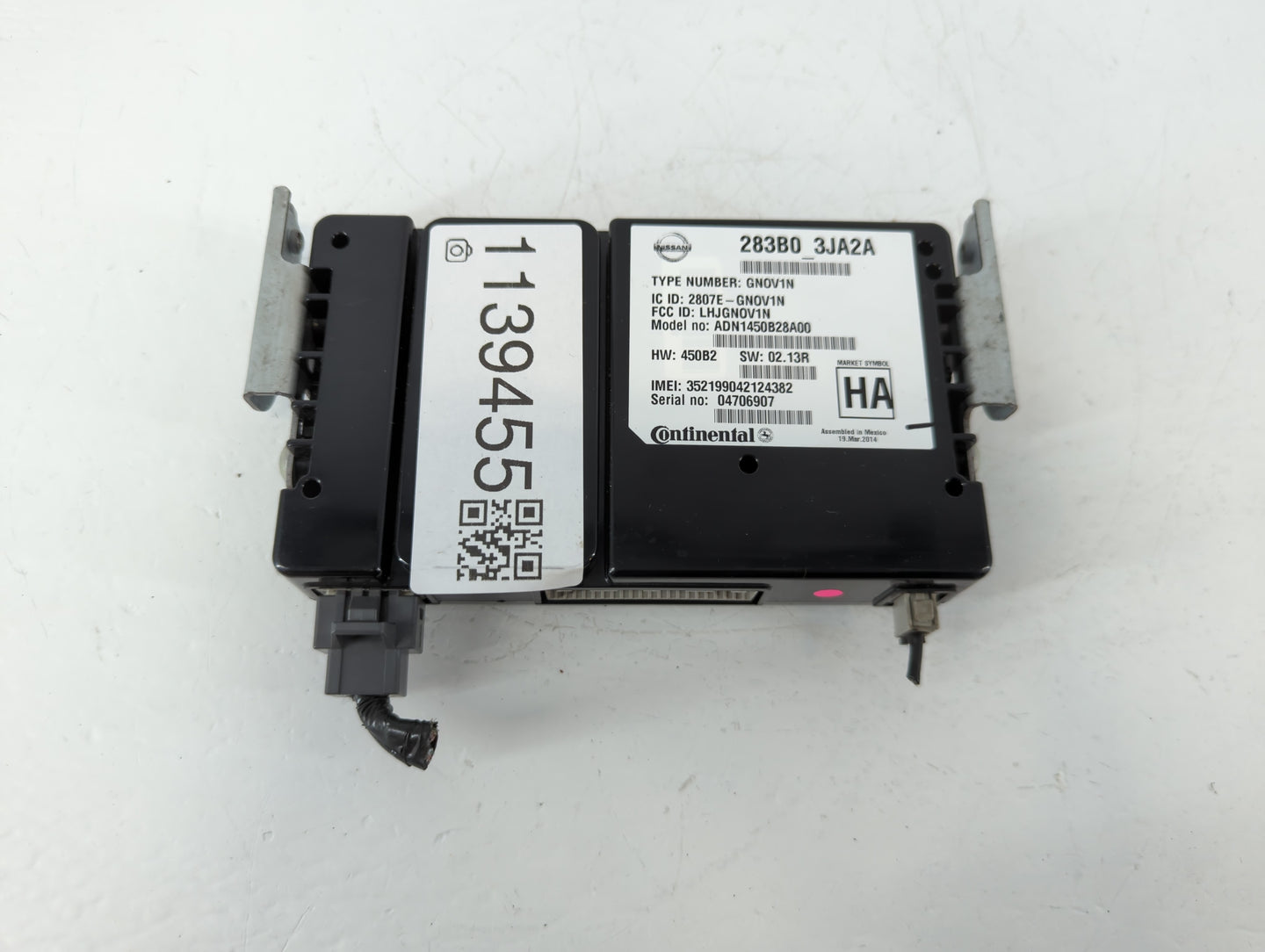 2014 Infiniti Q50 Radio AM FM Cd Player Receiver Replacement P/N:283B0 3JA2A Fits OEM Used Auto Parts - Oemusedautoparts1.co