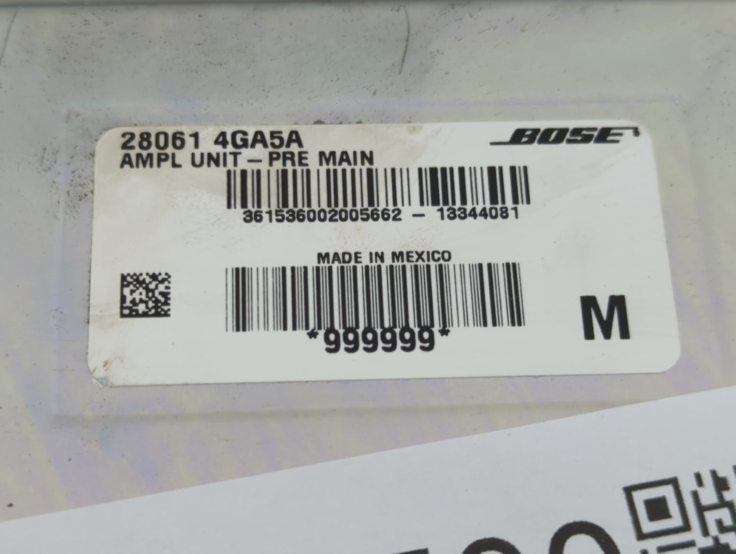 2015-2015 Infiniti Q50 Radio Speaker Amplifier 253914hb3b - Oemusedautoparts1.com
